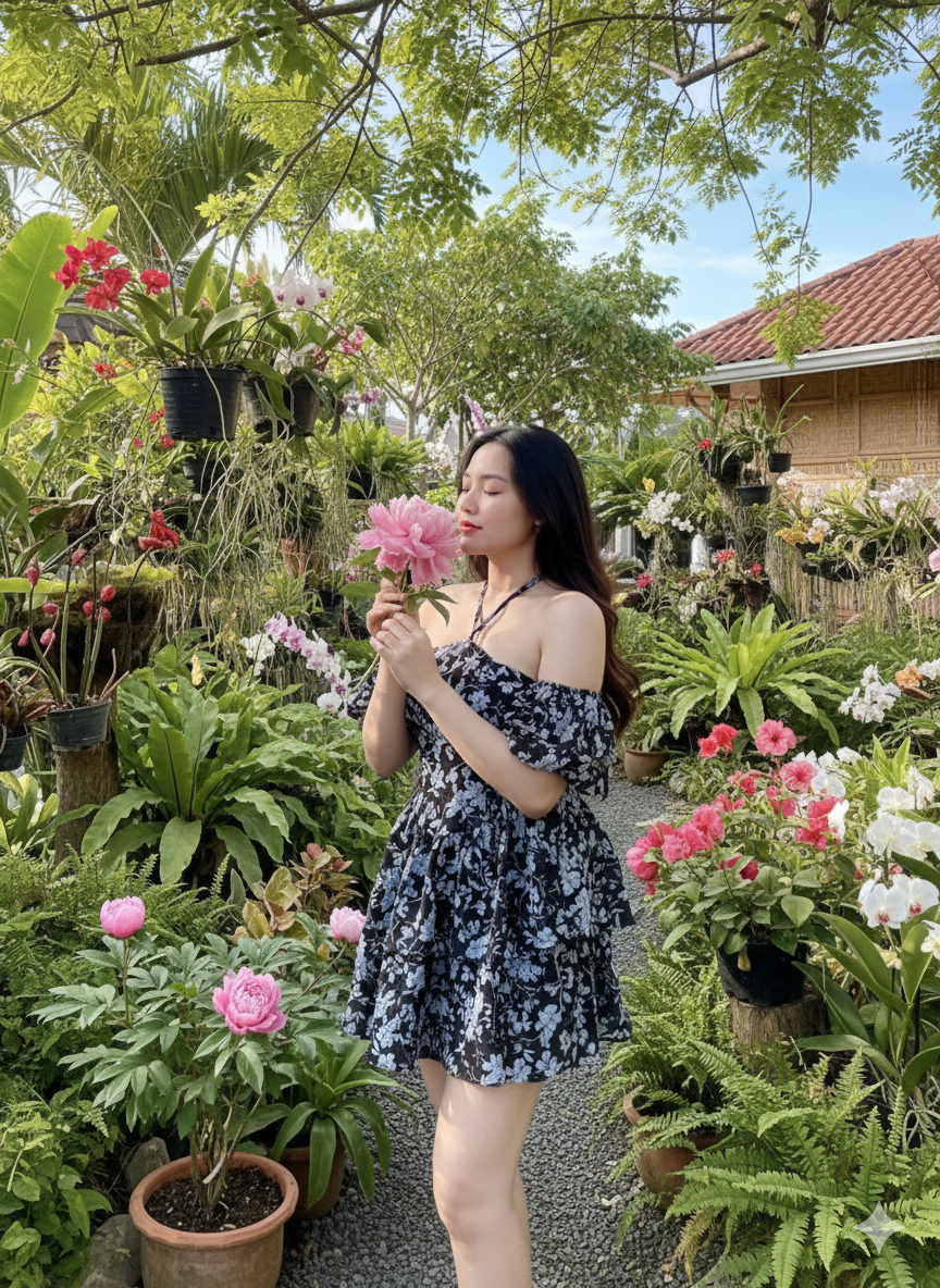 The Garden Bloom Layered Dress