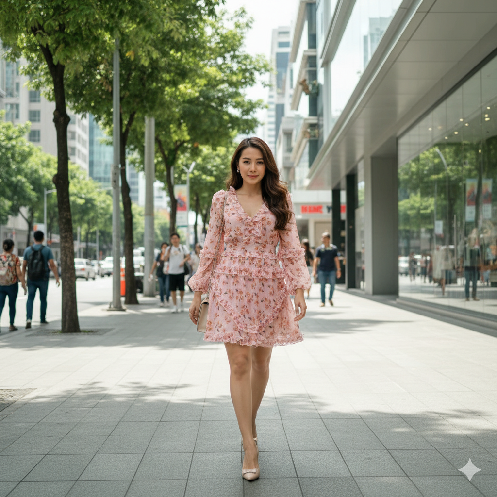 Sunshine Bloom Mini Dress