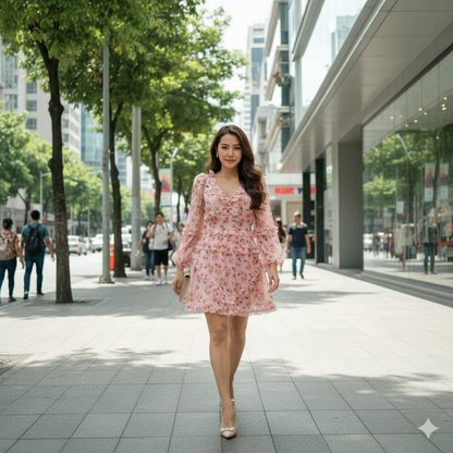 Sunshine Bloom Mini Dress