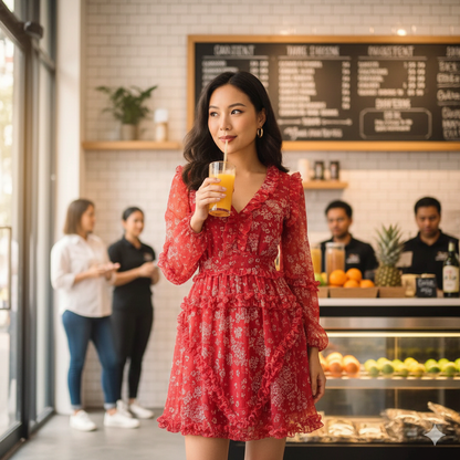 Sunshine Bloom Mini Dress